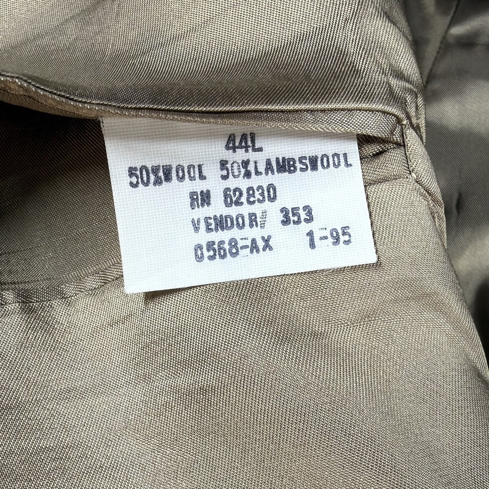 Lands' End Blazer Mens 44L‎ Herringbone Wool Sport Coat USA Made Classic - Picture 16 of 16